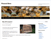 Tablet Screenshot of pleasedbees.com